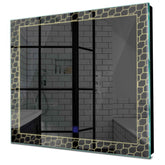 Specchio LED Quadrato | Pulsante touch | Luce bianca calda - Reyze Serie Official Modello 7